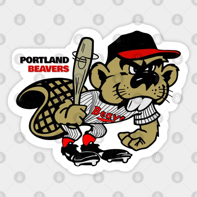 Defunct Portland Beavers Minor League Baseball 1989 Sticker by LocalZonly